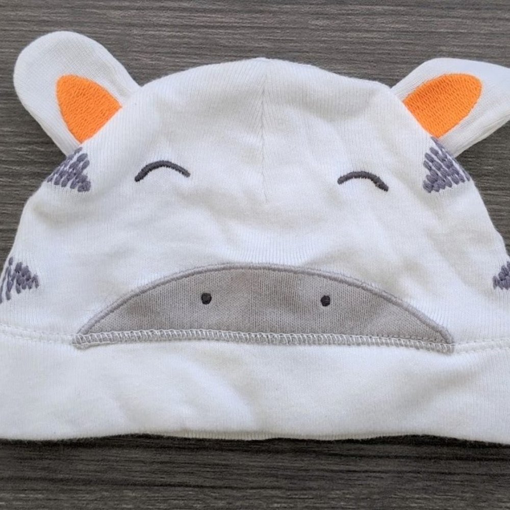 Carter's Child Of Mine Unisex Zebra Infant Cap